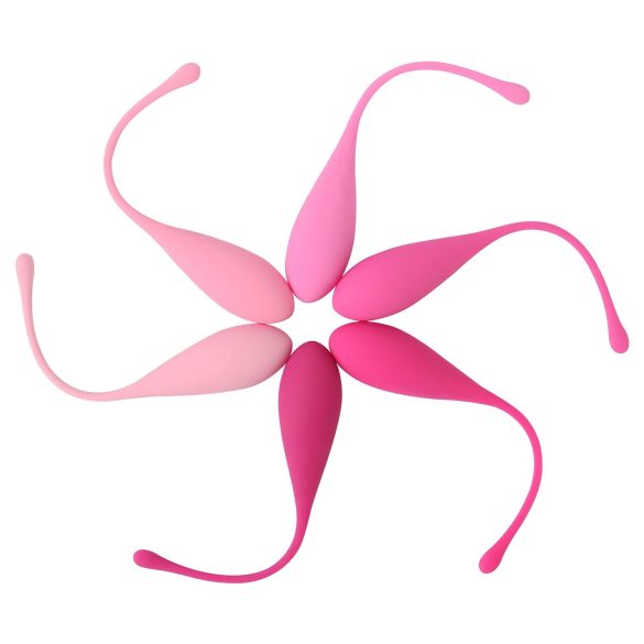 Sex HD Eggs - 6 ks sada venušiných kuliček (růžová)