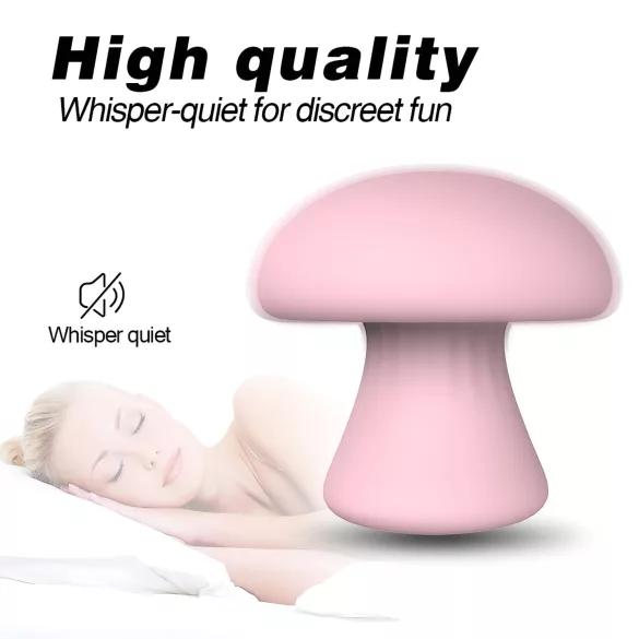 Magic Mushroom - akumulátorová obličejová masáž (růžová)