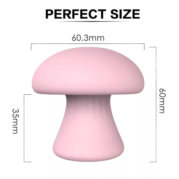 Magic Mushroom - akumulátorová obličejová masáž (růžová)