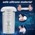 Sex HD Hawk - akumulátorový, vibrační-odsávací masturbátor (černobílý)
