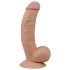 Lovetoy Ultra Soft – pružné, realistické dildo – 21,5 cm (přírodní)