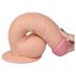 Lovetoy Ultra Soft – pružné, realistické dildo – 21,5 cm (přírodní)