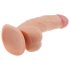 Lovetoy Ultra Soft – pružné, realistické dildo – 21,5 cm (přírodní)