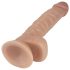 Lovetoy Real Extreme - přísavkový dildo - 21 cm (natur)