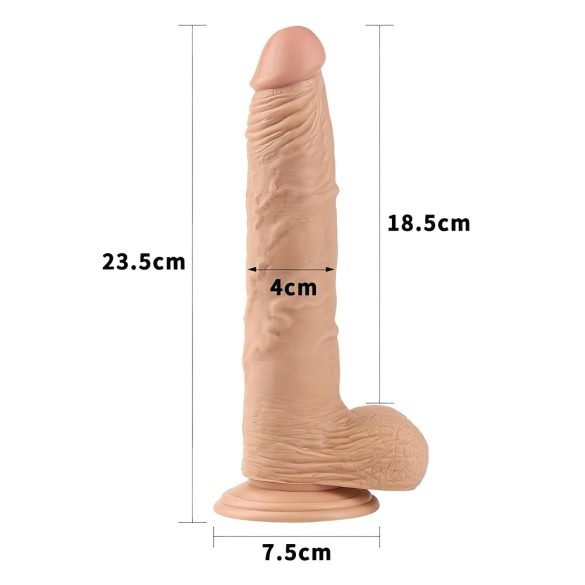 Lovetoy Real Extreme - dildo s přísavkou - 24 cm