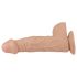 Lovetoy Real Extreme - přísavkový dildo - 23 cm (přírodní)