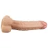 Lovetoy Real Extreme - dildo na bod G - 21 cm - tělová barva