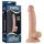 Lovetoy Real Extreme - přísavkový G-bod dilda s varlaty - 19 cm (přírodní)