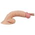 Lovetoy Real Extreme - přísavkový G-bod dilda s varlaty - 19 cm (přírodní)