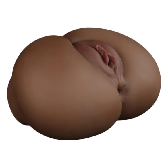 Lovetoy Streetgirl's 12 - realistické tělo a tanga (tmavá přírodní)
