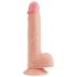 Realistický Dildo Lovetoy 21 cm - Světlý, s přísavkou