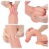 Realistický Dildo Lovetoy 21 cm - Světlý, s přísavkou