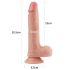 Lovetoy Nature - realistický dvojvrstvý penis - 20 cm (přírodní)