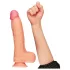 Lovetoy Nature Cock - realistický dvouvrstvý dildo - 25 cm - tělová barva
