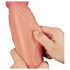 Realistický dvojvrstvý dildo - 25cm (naturál)