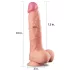 Lovetoy Nature Cock - realistický dvouvrstvý dildo - 25 cm - tělová barva