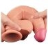 Realistický dvojvrstvý dildo - 25cm (naturál)