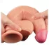 Lovetoy Nature Cock - realistický dvouvrstvý dildo - 25 cm - tělová barva