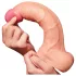 Lovetoy Nature Cock - realistický dvouvrstvý dildo - 25 cm - tělová barva