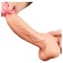 Realistický dvojvrstvý dildo - 25cm (naturál)
