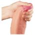 Lovetoy Nature Cock - dvouvrstvý realistický dildo - 28cm (přírodní)