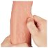 Lovetoy Nature Cock - dvouvrstvý realistický dildo - 28cm (přírodní)