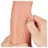 Lovetoy Nature Cock - realistické dildo - dvouvrstvé - 28 cm - tělová barva