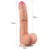 Lovetoy Nature Cock - realistické dildo - dvouvrstvé - 28 cm - tělová barva