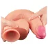 Lovetoy Nature Cock - realistické dildo - dvouvrstvé - 30 cm - tělová barva