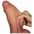 Lovetoy - realistické dildo s dvojitou vrstvou - 26 cm - tělová barva
