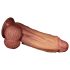 Lovetoy - dvouvrstvý realistický dildo - 26cm (přírodní)