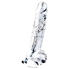   Lovetoy Flawless Clear - dildo s přísavkou - 19 cm (průhledné)
