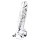 Lovetoy Flawless Clear - dildo s přísavkou - 19 cm (průhledné)