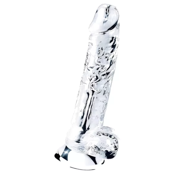 Lovetoy Flawless Clear - dildo s přísavkou - 19 cm (průhledné)