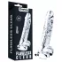 Lovetoy Flawless Clear - dildo s přísavkou - 19 cm (průhledné)