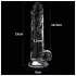 Lovetoy Flawless Clear - dildo s přísavkou - 19 cm (průhledné)