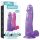 Lovetoy - dildo s přísavkou - 20 cm - fialová