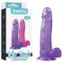 Lovetoy - dildo s přísavkou - 20 cm - fialová