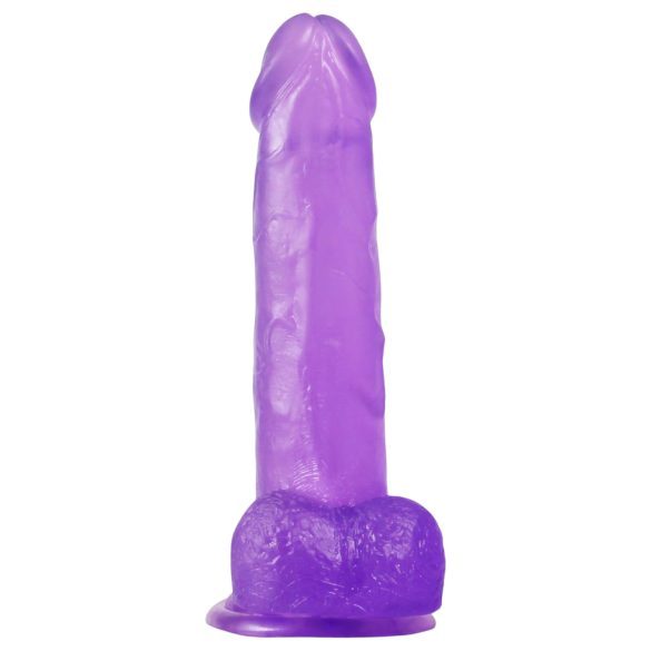Lovetoy - dildo s přísavkou - 20 cm - fialová