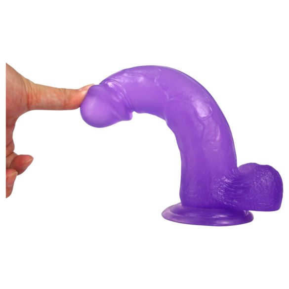 Lovetoy - dildo s přísavkou - 20 cm - fialová