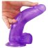 Lovetoy - dildo s přísavkou - 20 cm - fialová
