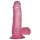 Lovetoy - dildo s přísavkou - gelový, růžový, 15 cm
