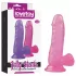 Lovetoy - dildo s přísavkou - gelový, růžový, 15 cm