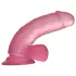 Lovetoy - dildo s přísavkou - gelový, růžový, 15 cm