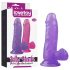 Lovetoy Jelly Studs - přísavkový dildo - 15cm (fialový)