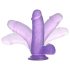 Lovetoy Jelly Studs - přísavkový dildo - 15cm (fialový)