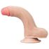 Lovetoy Sliding-Skin - dvouvrstvý dildo - 18 cm (přírodní)