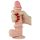 Lovetoy Sliding-Skin - dvouvrstvé dildo - 21cm (přírodní)