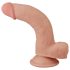 Lovetoy Sliding-Skin - dvouvrstvé dildo - 21cm (přírodní)