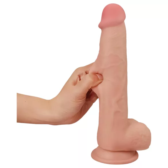 Lovetoy - realistický dildo - dvouvrstvý - 23 cm - tělová barva